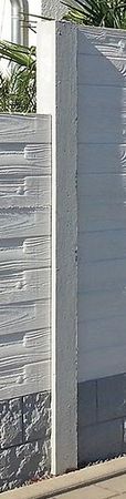 Beton-Zaunpfosten für einseitige Plattenmontage (alle Zaunhöhen)