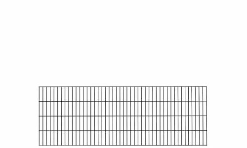 Blacky 2.0 Doppelstab-Zaunelement - Länge 201cm - ohne Spitzen
