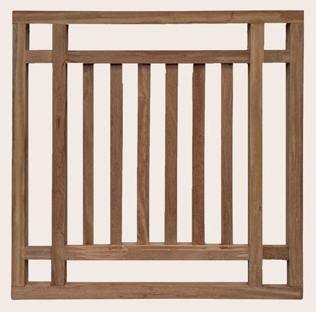 Holz-Vorgarten-Zierelement Cumaru, Höhe 90, Breite 90 o. 180cm