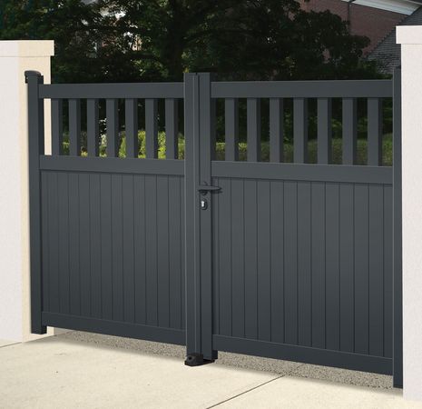 Aluminium Doppeltor Castelo - Höhe 180cm, Breite 250cm
