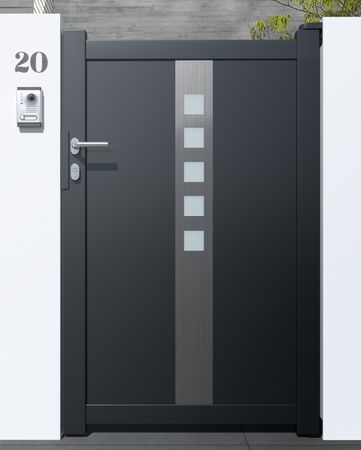 Aluminium Gartentor Torilla - Höhe 160cm, Breite 100cm