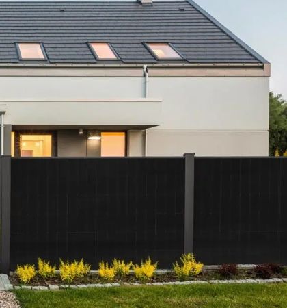 Solarzaun Powerline Puristica - Höhe 125cm (Individuelle Längen)