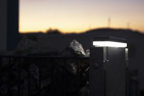 ZQUARE Pfostenleuchte - LED-Leuchte für Gabionen-Pfosten 120x40mm, anthrazitgrau Struktur matt