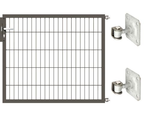 Gartentor Optima 656 zur Mauermontage (ohne Pfosten) - Höhe 100cm, Breite 125cm