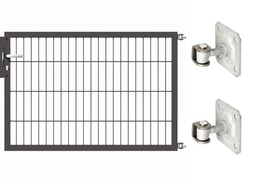 Gartentor Optima 656 zur Mauermontage (ohne Pfosten) - Höhe 80cm, Breite 125cm