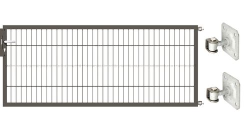 Gartentor Optima 656 zur Mauermontage (ohne Pfosten) - Höhe 80cm, Breite 200cm