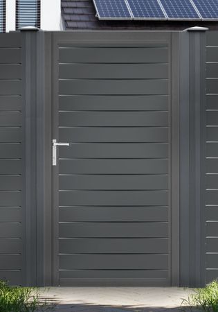 Aluminium Gartentor-Flügel Vidal Pure - Höhe 140cm, Breite 104cm