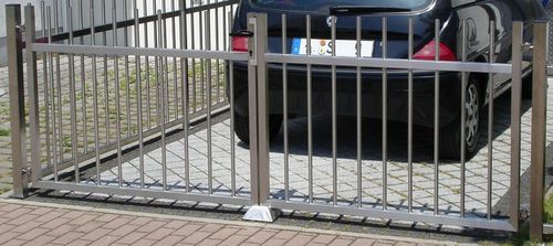Edelstahl-Doppeltor Marienburg Höhe 100cm, Breite 300cm zum Einbetonieren