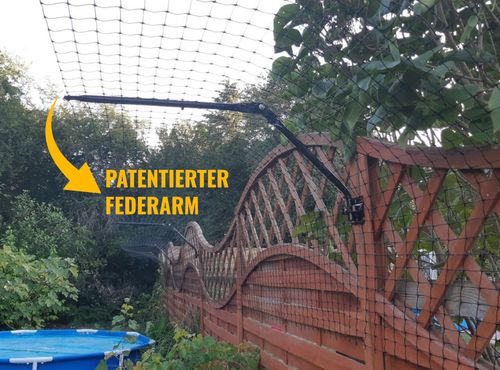 Katzenzaun Cat-Safe 15 Meter Set  (zur Zaunerhöhung)