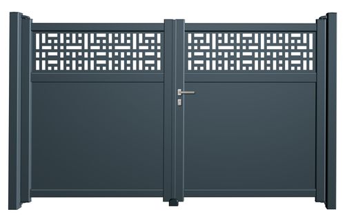 Aluminium Doppeltor Matrix - Höhe 180cm, Breite 250cm