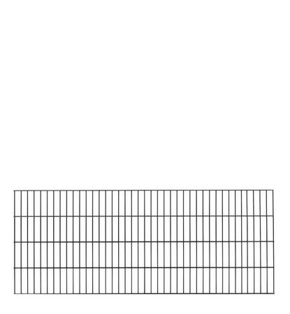 Doppelstab-Zaunelement 656 - Länge 201cm - ohne Spitzen