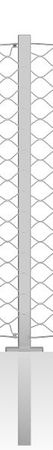 Zusatz Mittel- / Zwischenpfosten Perimesh® aus Edelstahl