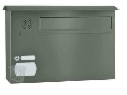 Zaunbriefkasten Modell 01 mit Vorbereitung für Kommunikationseinheit (links)