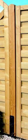 Zaunpfosten Fichte 90x90mm, Länge 1800mm, mit Rundkopf