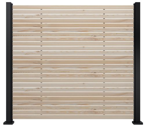 TRIAX Lärche-Echtholz Rhombusdielen-Set, Höhe 180cm, Breite 195cm
