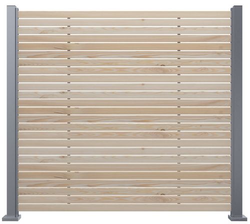 TRIAX Lärche-Echtholz Rhombusdielen-Set, Höhe 180cm, Breite 195cm