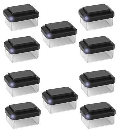 Ambiente-Leuchte LED mit Solar für Pfosten 60x40mm - 10 Stück im Set