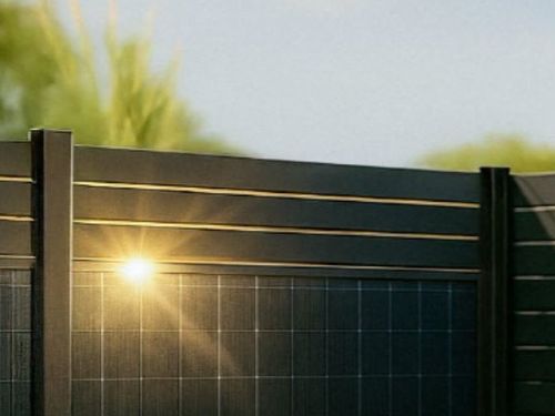 Zaun-Solarkraftwerk Falagotti Powerline Aluna 2, 3 oder 4 Solarmodule - Plug & Play