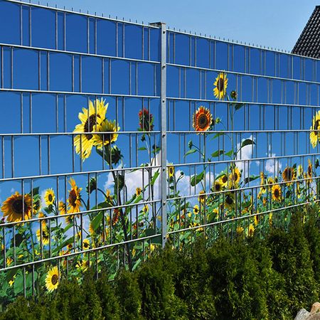 Sichtschutzstreifen Sonnenblumen (Motivrolle)