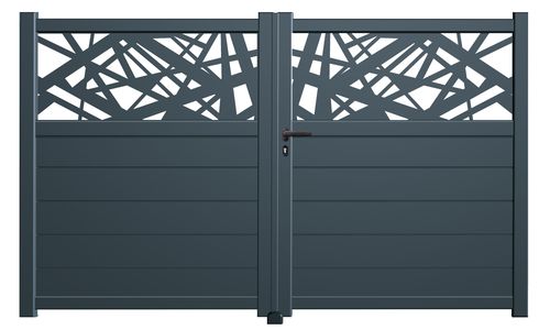 Aluminium Doppeltor Spider - Höhe 160cm, Breite 250cm