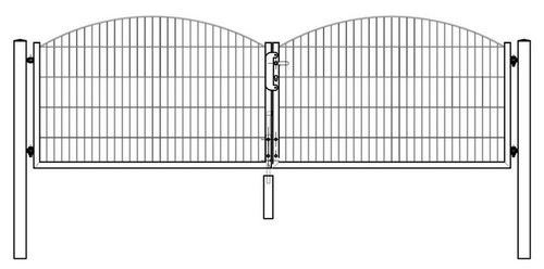 Doppeltor Arco/Bridge, Höhe 80cm, Breite 330cm