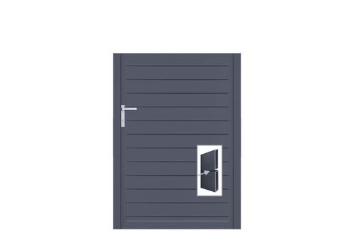 Aluminium Gartentor-Flügel Vidal Pure - Höhe 140cm, Breite 104cm