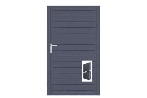 Aluminium Gartentor-Flügel Vidal Pure - Höhe 180cm, Breite 104cm