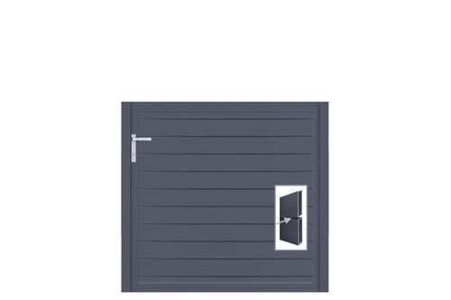 Aluminium Gartentor-Flügel Vidal Pure - Höhe 120cm, Breite 133cm
