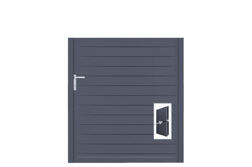 Aluminium Gartentor-Flügel Vidal Pure - Höhe 140cm, Breite 133cm