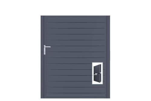 Aluminium Gartentor-Flügel Vidal Pure - Höhe 160cm, Breite 133cm