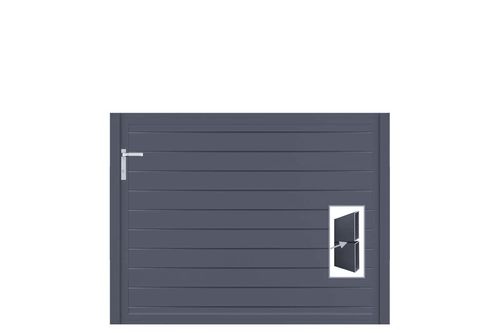 Aluminium Gartentor-Flügel Vidal Pure - Höhe 120cm, Breite 162cm
