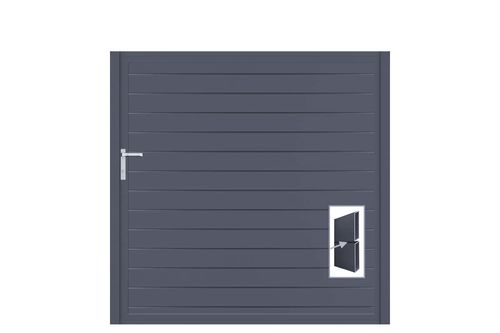 Aluminium Gartentor-Flügel Vidal Pure - Höhe 160cm, Breite 162cm