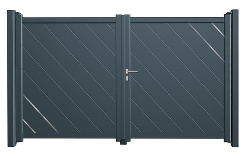 Aluminium Doppeltor Vector - Höhe 160cm, Breite 250cm