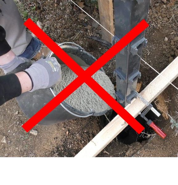 Zäune ohne Betonieren