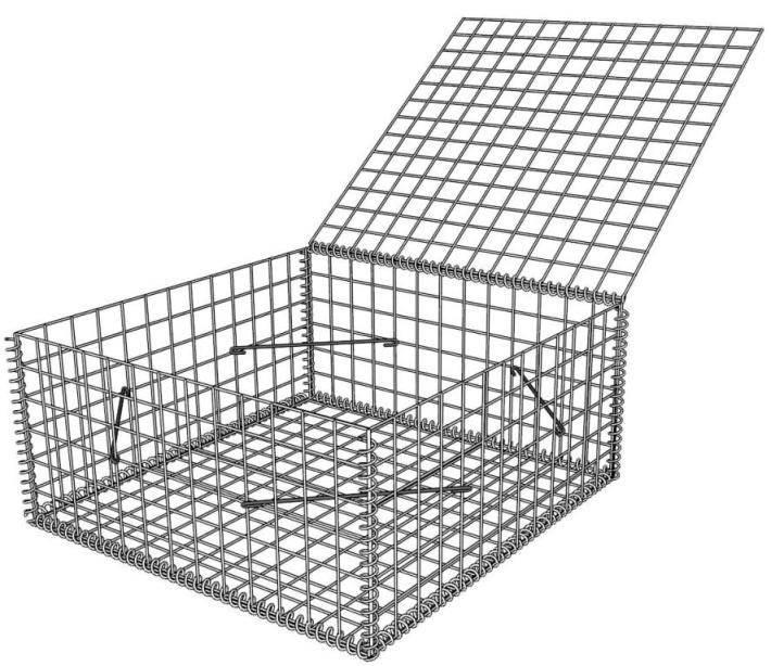 Gabionenkörbe Steinkörbe 100x100x50cm L x B x H Palette mit 35 Stück ZincAlu online Kaufen bei ZAUN24