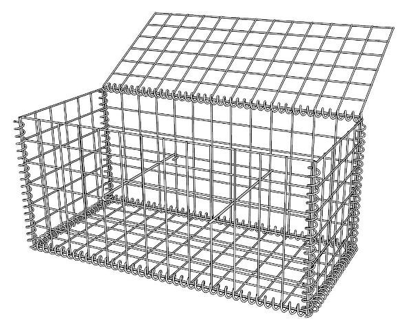 Gabionenkorb Steinkorb 100x50x50cm L x B x H ZincAlu online Kaufen bei ZAUN24