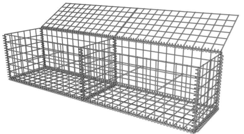 Gabionenkorb Steinkorb 200x50x50cm L x B x H ZincAlu online Kaufen bei ZAUN24