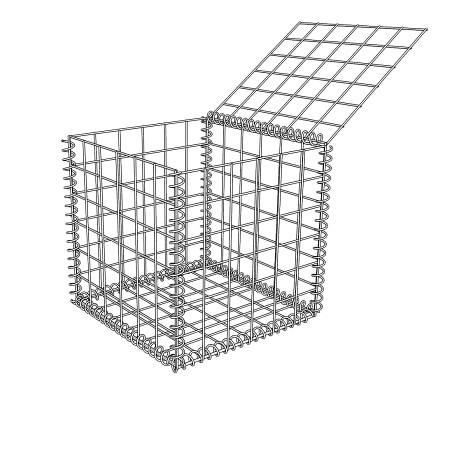 Gabionenkorb Steinkorb 50x50x50cm L x B x H ZincAlu online Kaufen bei ZAUN24