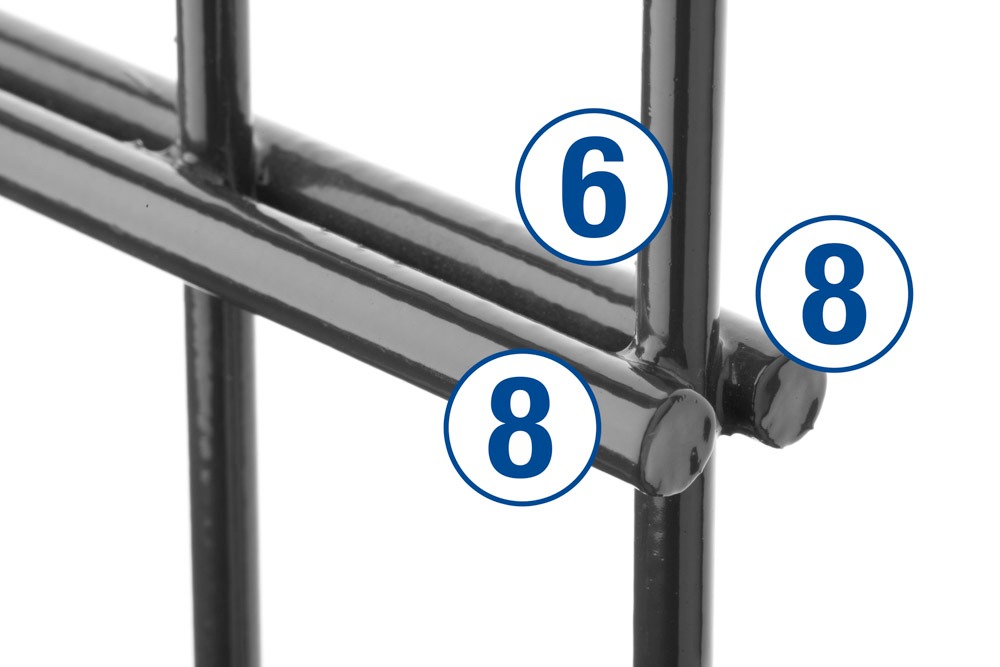 Doppelstabmatten Gartenzaun DS Eko 868