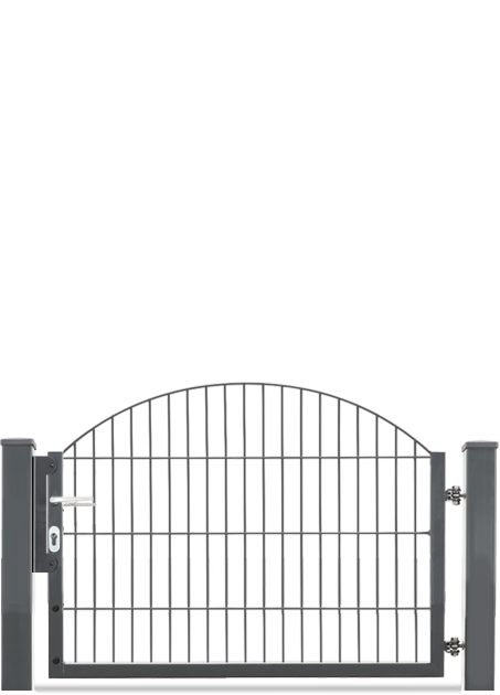 Gartentor Arco/Bridge, Höhe 80cm, Breite 117/118cm, in drei Farben (anthrazitgrau, grün o. feuerverzinkt) Schmucktore bei ZAUN24