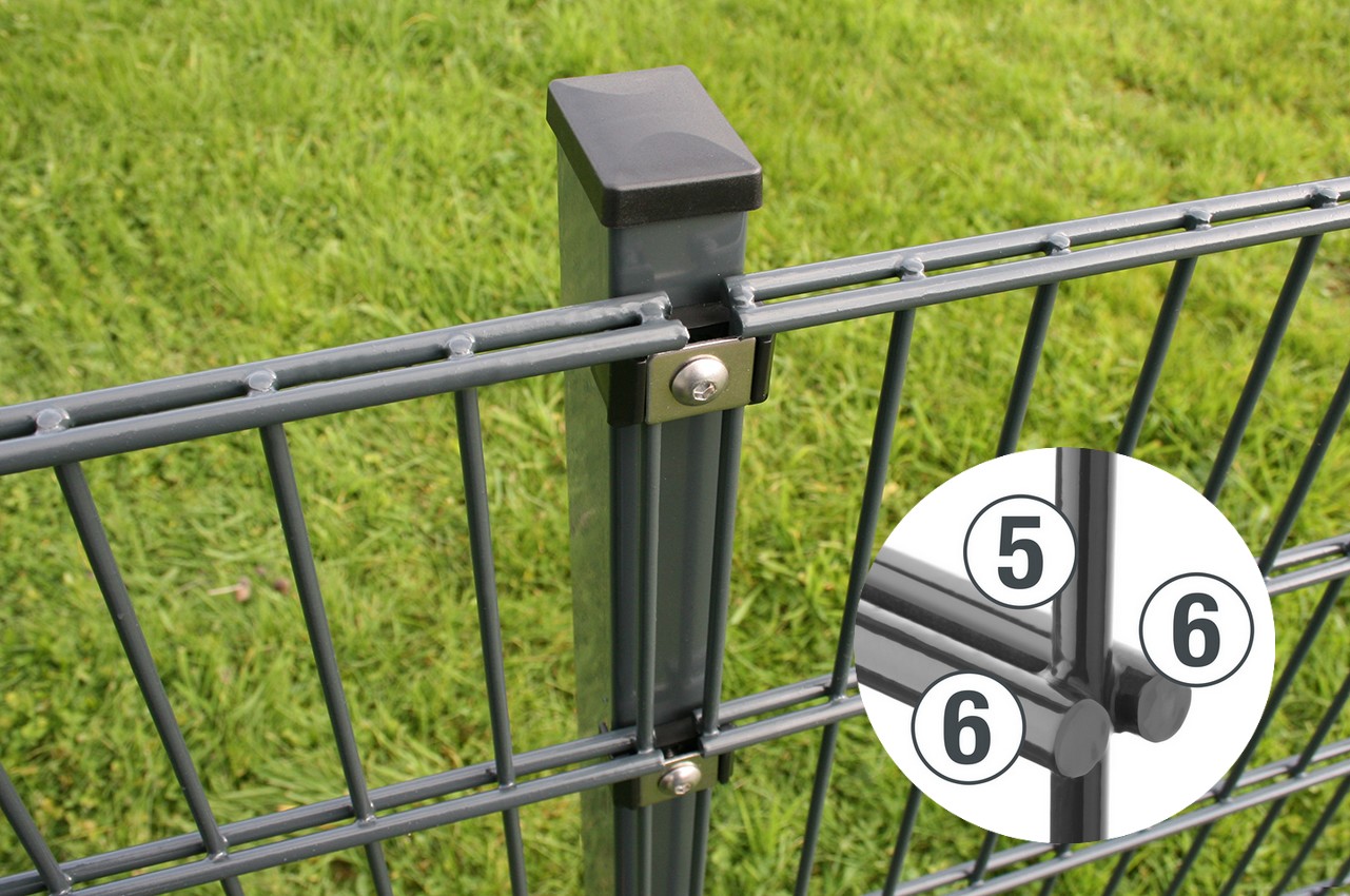 Doppelstabmatten Gartenzaun DS 200 S - 656