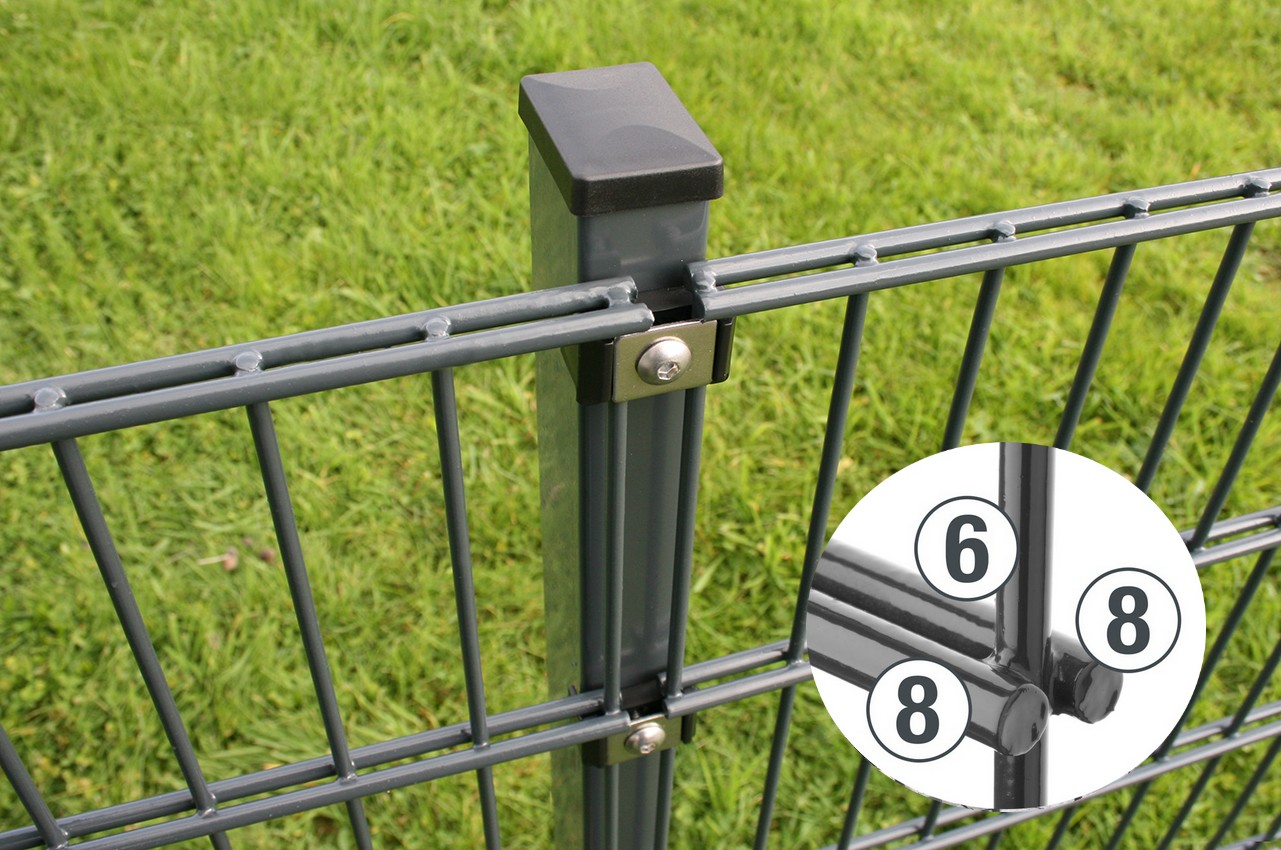 Doppelstabmatten Gartenzaun DS Eko 2.5 868