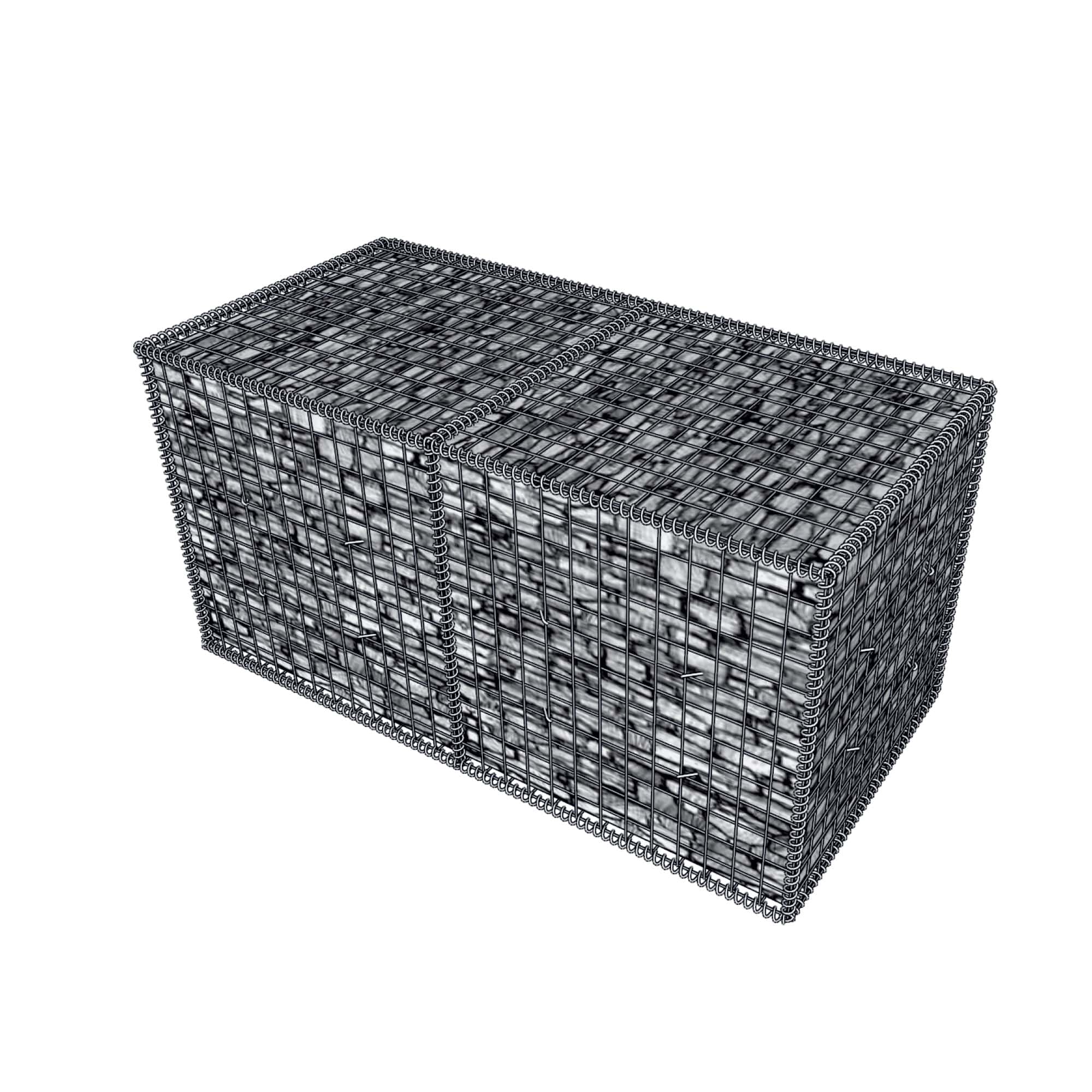 Gabionenkörbe Steinkörbe 200x30x75cm L x B x H Palette mit 25 Stück ZincAlu online Kaufen bei ZAUN24