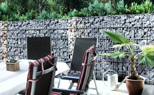 Gabionenzaun Terrasse